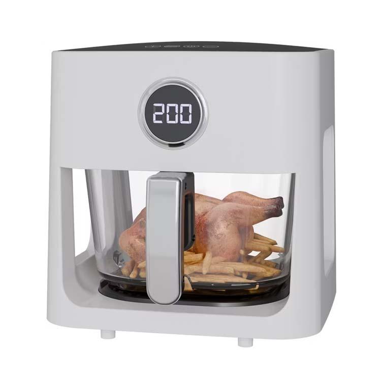 مقلاة هوائية سعة 5 لتر مع زجاج بانورامي